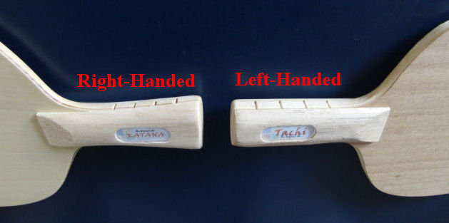 Re-impact blade - left-handed vs right-handed